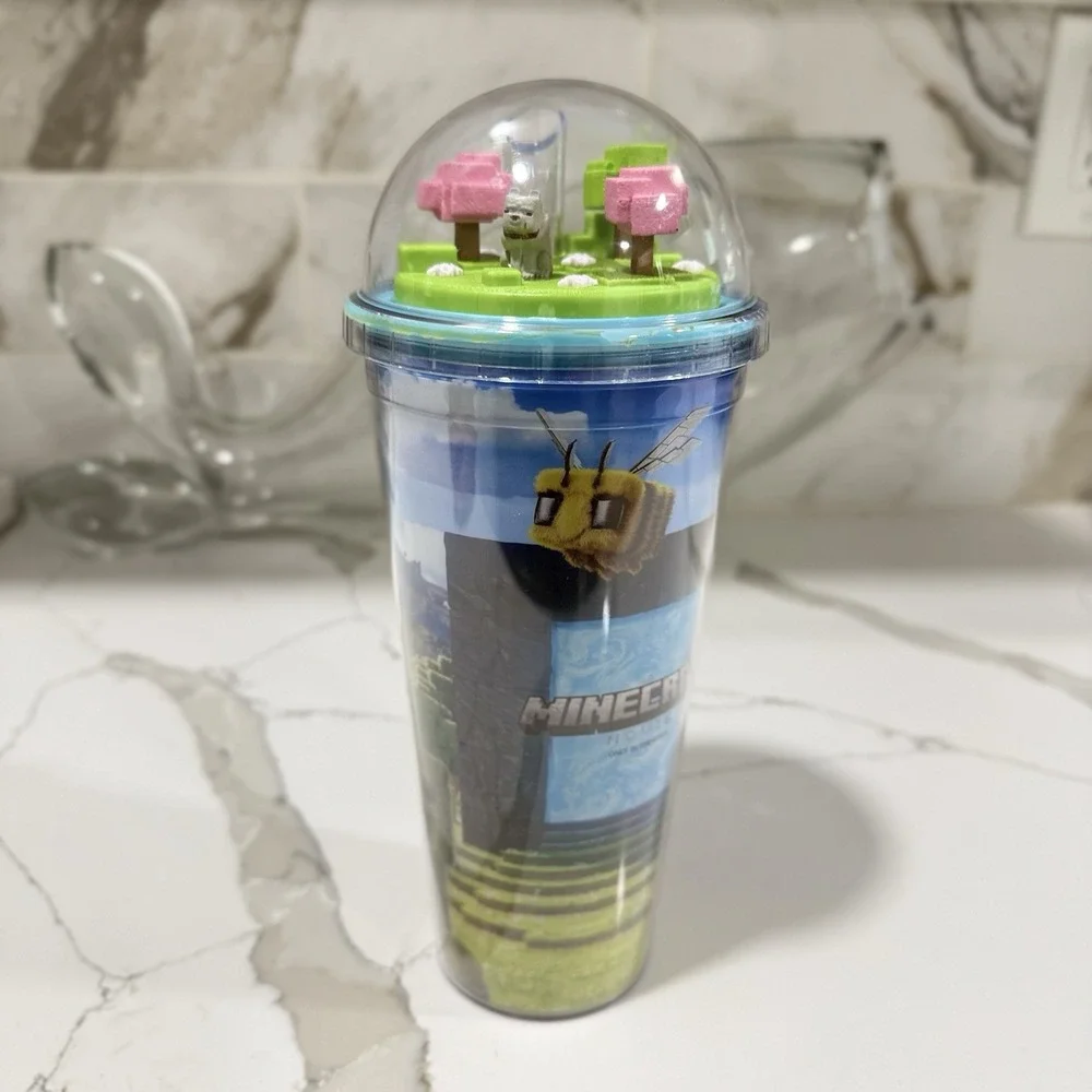 Minecraft Tumbler Cup Dome Lid - Creeper Bee Sheep - Movie Release Exclusive